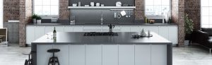 Compac Dark Concrete Kitchen